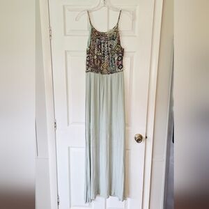 Crescent Multicolor Patterned Maxi Dress